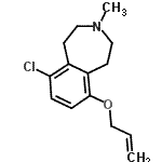 CAS#: 86120-57-2， 6-(Allyloxy)-9-chloro-3-methyl-2,3,4,5-tetrahydro-1H-3-benzazepine