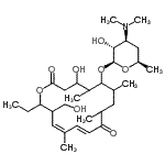 CAS#: 86131-94-4， (11E,13Z)-16-Ethyl-4-hydroxy-15-(hydroxymethyl)-5,7,9,13-tetramethyl-2,10-dioxooxacyclohexadeca-11,13-dien-6-yl 3,4,6-trideoxy-3-(dimethylamino)-beta-D-xylo-hexopyranoside
