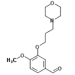 CAS#: 861453-11-4， 4-Methoxy-3-[3-(4-morpholinyl)propoxy]benzaldehyde