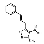 CAS#: 861545-41-7， 3-Methyl-5-[(2E)-3-phenyl-2-propen-1-yl]-1,2-oxazole-4-carboxylic acid