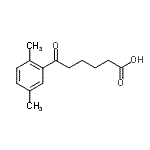 结构式 CAS# 861556-61-8, 6-(2,5-二甲基苯基)-6-氧代己酸