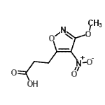CAS#: 861591-89-1， 3-(3-Methoxy-4-nitro-1,2-oxazol-5-yl)propanoic acid