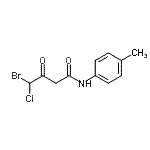 CAS#: 861611-48-5， 4-Bromo-4-chloro-N-(4-methylphenyl)-3-oxobutanamide