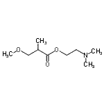 CAS#: 86177-97-1， 2-(Dimethylamino)ethyl 3-methoxy-2-methylpropanoate