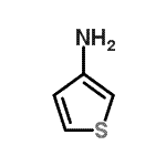 structure of CAS# 861965-63-1, 3-Thiophenamine;3-Amino Thiophene;3-Aminothiophene;3-thienylamine