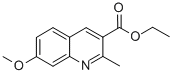 structure of CAS# 86210-91-5, 7-Methoxy-2-methyl-3-Quinolinecarboxylic acid ethyl ester;7-METHOXY-2-METHYLQUINOLINE-3-CARBOXYLIC ACID ETHYL ESTER