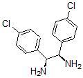 structure of CAS# 86212-34-2, Meso-1,2-Bis(4-Chlorophenyl)Ethylenediamine