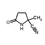 CAS#: 86240-21-3， 2-Methyl-5-oxo-2-pyrrolidinecarbonitrile