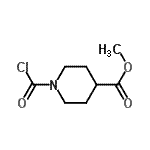 CAS#: 86264-79-1， Methyl 1-(chlorocarbonyl)-4-piperidinecarboxylate