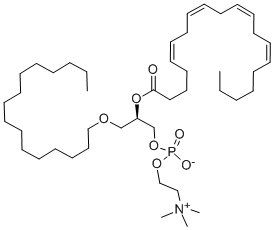 CAS#: 86288-11-1， 1-O-Hexadecyl-2-Arachidonyl-Sn-Glycero-3-Phosphocholine