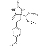 CAS#: 86321-57-5， 5-(Dimethoxymethyl)-5-[2-(4-methoxyphenyl)ethyl]-2,4-imidazolidinedione