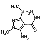 CAS#: 863312-78-1， 5-Amino-1-methyl-3-(methylsulfanyl)-1H-pyrazole-4-carbohydrazide