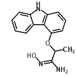 CAS#: 86346-54-5， (1E)-2-(9H-Carbazol-4-yloxy)-N'-hydroxypropanimidamide