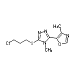 CAS#: 863679-31-6， 3-[(3-Chloropropyl)sulfanyl]-4-methyl-5-(4-methyl-1,3-oxazol-5-yl)-4H-1,2,4-triazole