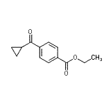 structure of CAS# 863769-67-9, Ethyl 4-(cyclopropylcarbonyl)benzoate;4-Carboethoxyphenyl cyclopropyl ketone;MFCD03841215
