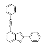 CAS#: 863870-94-4， 2-Phenyl-4-(phenylethynyl)-1-benzofuran