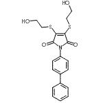 CAS#: 863886-38-8， 1-(4-Biphenylyl)-3,4-bis[(2-hydroxyethyl)sulfanyl]-1H-pyrrole-2,5-dione
