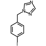 structure of CAS# 864068-93-9, 1-(4-Iodobenzyl)-1H-1,2,4-triazole;1H-1,2,4-TRIAZOLE,1-[(4-IODOPHENYL)METHYL]-;MFCD08060477;ZINC05177717