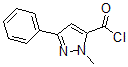 structure of CAS# 864068-95-1, 1-Methyl-3-Phenyl-1H-Pyrazole-5-Carbonylchloride;1-Methyl-3-Phenyl-1H-Pyrazole-5-Carbonyl Chloride 97%;1-METHYL-3-PHENYL-1H-PYRAZOLE-5-CARBONYL CHLORIDE