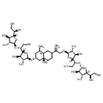 CAS#: 86413-81-2， 2-[(4aR,6R)-6-{[5-O-(beta-D-Galactofuranosyl)-beta-D-galactofuranosyl]oxy}-4a,8-dimethyl-1,2,3,4,4a,5,6,7-octahydro-2-naphthalenyl]-2-propen-1-yl 5-O-beta-D-galactofuranosyl-beta-D-galactofuranoside