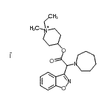 CAS#: 86434-57-3， 4-[2-(1-Azepanyl)(1,2-benzoxazol-3-yl)acetoxy]-1-ethyl-1-methylpiperidinium iodide