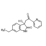 CAS#: 864685-13-2， 6-Ethyl-3-hydroxy-3-[2-oxo-2-(2-pyridinyl)ethyl]-1,3-dihydro-2H-indol-2-one