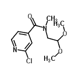 CAS#: 864685-16-5， 2-Chloro-N-(2,2-dimethoxyethyl)-N-methylisonicotinamide