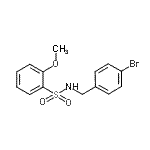 CAS#: 864685-53-0， N-(4-Bromobenzyl)-2-methoxybenzenesulfonamide