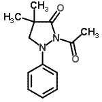 CAS 登录号：86475-37-8， 2-乙酰基-4,4-二甲基-1-苯基-3-吡唑烷酮