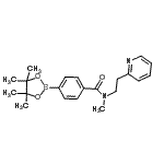 CAS#: 864759-42-2， N-Methyl-N-[2-(2-pyridinyl)ethyl]-4-(4,4,5,5-tetramethyl-1,3,2-dioxaborolan-2-yl)benzamide