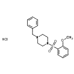 CAS#: 864759-66-0， 1-Benzyl-4-[(2-methoxyphenyl)sulfonyl]piperazine hydrochloride (1:1)