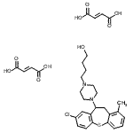 CAS#: 86499-16-3， 4-[4-(8-Chloro-1-methyl-10,11-dihydrodibenzo[b,f]thiepin-10-yl)-1-piperazinyl]-1-butanol (2E)-2-butenedioate (1:2)