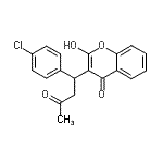 CAS#: 86508-37-4， 3-[1-(4-Chlorophenyl)-3-oxobutyl]-2-hydroxy-4H-chromen-4-one