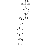 CAS#: 86523-78-6， 3-[4-(2-Pyridinyl)-1-piperazinyl]-N-(4-sulfamoylphenyl)propanamide