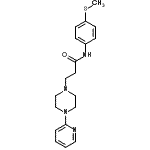 CAS#: 86524-09-6， N-[4-(Methylsulfanyl)phenyl]-3-[4-(2-pyridinyl)-1-piperazinyl]propanamide