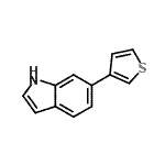 CAS#: 865376-76-7， 6-(3-Thienyl)-1H-indole