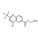 CAS#: 865611-98-9， Ethyl 4-chloro-2-(trifluoromethyl)-6-quinazolinecarboxylate