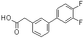 CAS#: 866108-76-1， (3',4'-Difluoro-3-biphenylyl)acetic acid