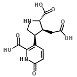 CAS#: 86630-10-6， 3-[(3S,4S,5S)-5-Carboxy-4-(carboxymethyl)-3-pyrrolidinyl]-6-oxo-1,6-dihydro-2-pyridinecarboxylic acid
