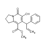 CAS#: 866393-54-6， Methyl 6-hydroxy-5-oxo-7-(1-phenyl-2-propen-1-yl)-1,2,3,5-tetrahydro-8-indolizinecarboxylate