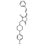 CAS#: 86650-21-7， (5E)-3-{[4-(4-Chlorophenyl)-1-piperazinyl]methyl}-5-[(2E)-3-phenyl-2-propen-1-ylidene]-2-thioxo-1,3-thiazolidin-4-one