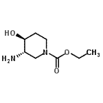 CAS#: 86718-21-0， Ethyl (3S,4S)-3-amino-4-hydroxy-1-piperidinecarboxylate