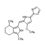 CAS#: 86797-91-3， 3-{(E)-[(5Z)-3-Methoxy-5-(2H-pyrrol-2-ylidene)-1,5-dihydro-2H-pyrrol-2-ylidene]methyl}-1,4-dimethyl-4,5,6,7-tetrahydro-2H-isoindole