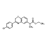 CAS#: 86818-23-7， Ethyl 2-[3-(4-chlorophenyl)-2H-1,4-benzoxazin-6-yl]propanoate