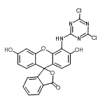 CAS#: 86819-57-0， 4'-[(4,6-Dichloro-1,3,5-triazin-2-yl)amino]-3',6'-dihydroxy-3H-spiro[2-benzofuran-1,9'-xanthen]-3-one
