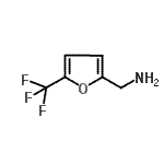 结构式 CAS# 868755-68-4, 1-[5-(三氟甲基)-2-呋喃基]甲胺