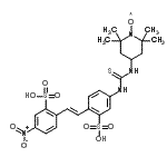 CAS#: 86879-33-6， N-4-(2,2,6,6-Tetramethyl-1-Oxyl)Piperidinyl-N'-4-(4'-Nitro-2,2'-Stilbenedisulfonic Acid)Thiourea