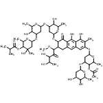 CAS#: 86917-62-6， 1-C-(7-{[4-O-Acetyl-2,6-dideoxy-3-O-(2,6-dideoxyhexopyranosyl)hexopyranosyl]oxy}-3-{[2,6-dideoxy-4-O-isobutyryl-3-C-methylhexopyranosyl-(1->3)-2,6-dideoxyhexopyranosyl-(1->3)-2,6-dideoxyhexopyranosyl] oxy}-5,10-dihydroxy-6-methyl-4-oxo-1,2,3,4-tetrahydro-2-anthracenyl)-5-deoxy-1-O-methylpent-2-ulose