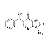 CAS#: 86927-77-7， 3-Methyl-6-(1-phenylethyl)-2,6-dihydro-7H-pyrazolo[4,3-d]pyrimidin-7-one
