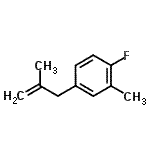 structure of CAS# 869493-79-8, 1-Fluoro-2-methyl-4-(2-methyl-2-propen-1-yl)benzene;1-fluoro-2-methyl-4-(2-methylprop-2-enyl)benzene;2-Fluoro-4-methyl-DL-phenylalanine;2-Fluoro-5-(2-methylallyl)toluene